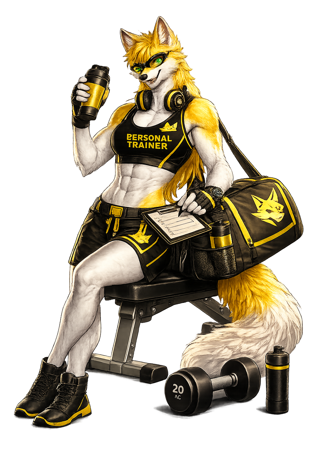 Mascote Personal Trainer Foxfit